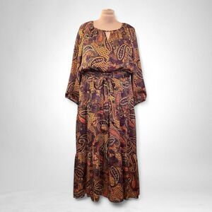 JESSICA SIMPSON Plus Size 3/4 Sleeve Natalia Maxi Dress, NWT! Size 3X